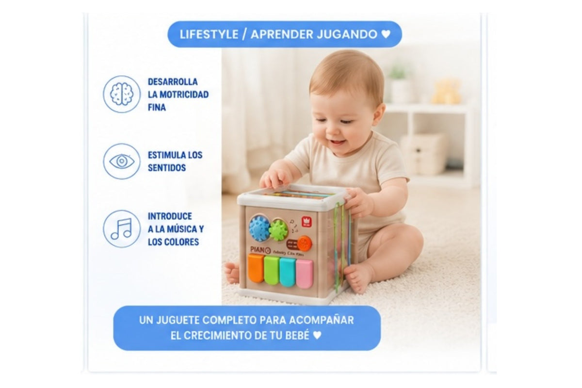 Cubo de Actividades con Piano 5 en 1 - imagen 3