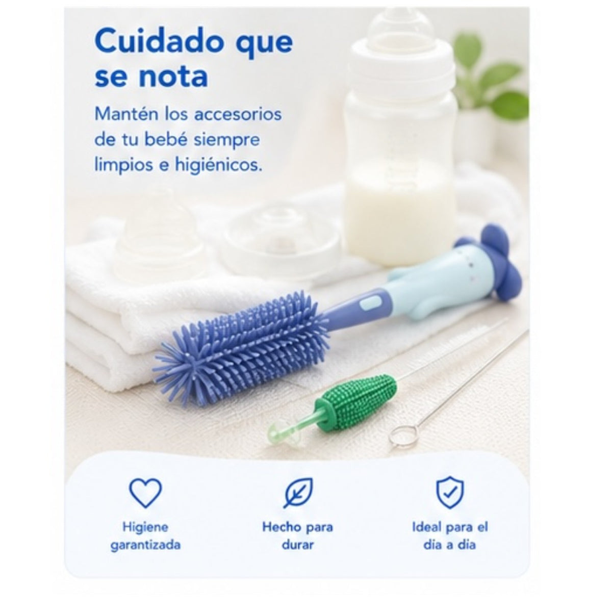 Set Lavateteros con Cepillos de Silicona - imagen 3