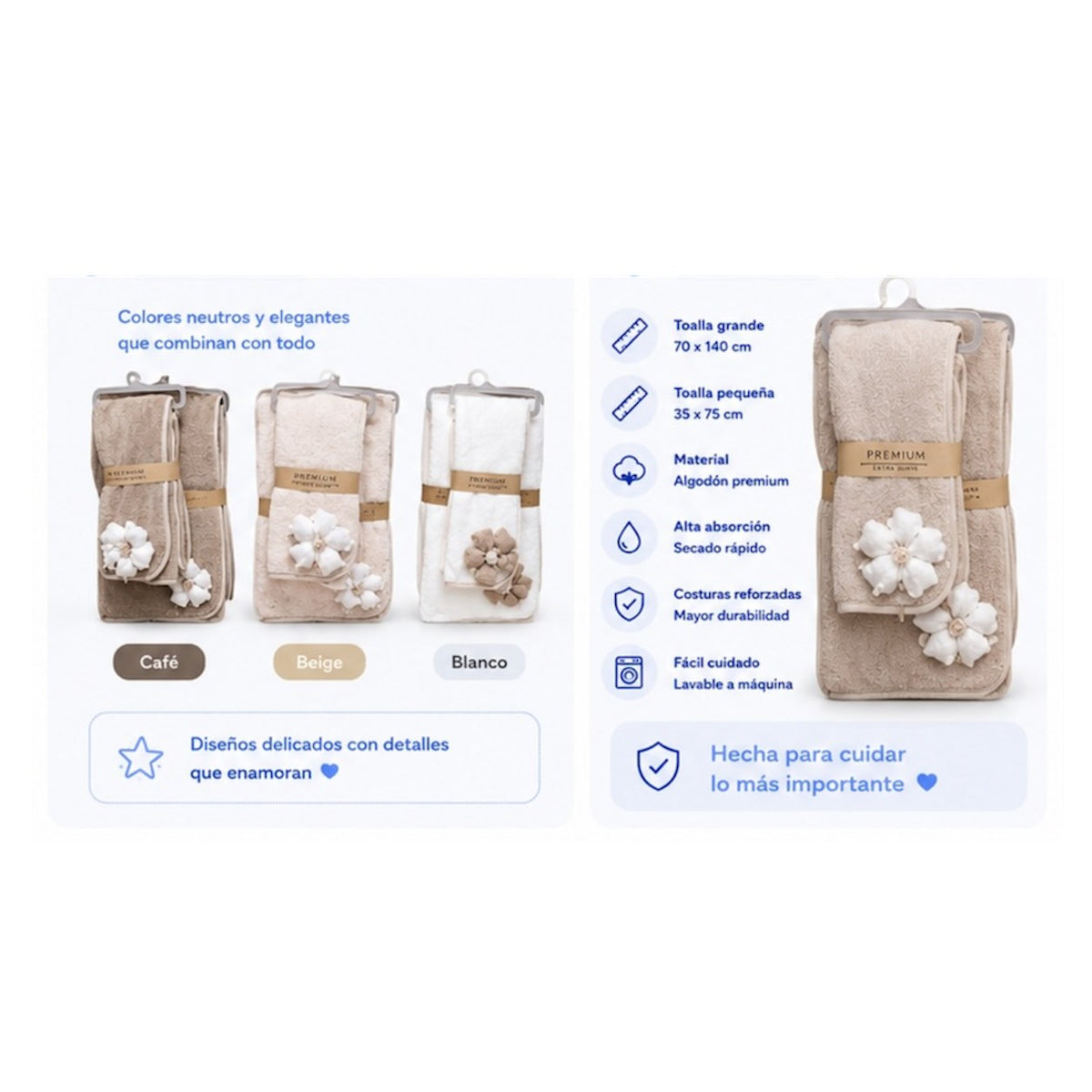 Toalla Premium con Capucha Set 2 Piezas - imagen 2