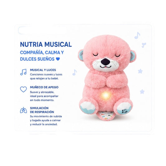 Nutria Musical con Luces y Respiración para Bebé