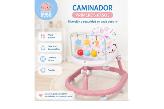 Caminador Primeros Pasos Ajustable y Plegable