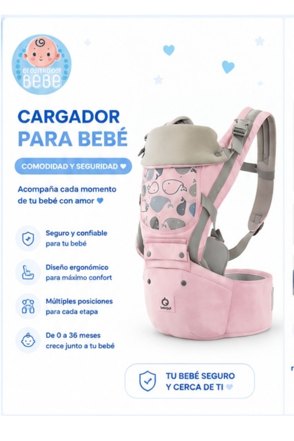 Cargador Ergonómico para Bebé