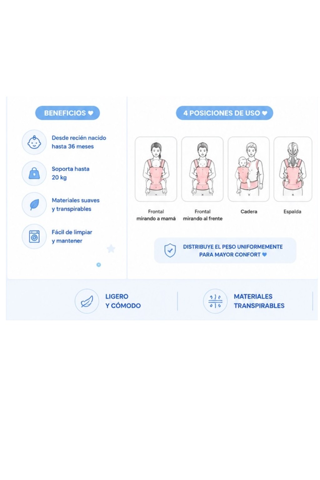Cargador Ergonómico para Bebé - imagen 5
