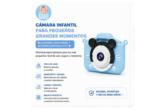 Cámara Digital Infantil Recargable