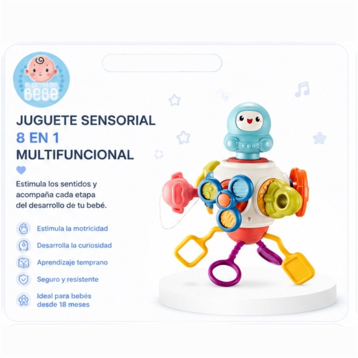 Juguete Sensorial Astronauta 6 en 1