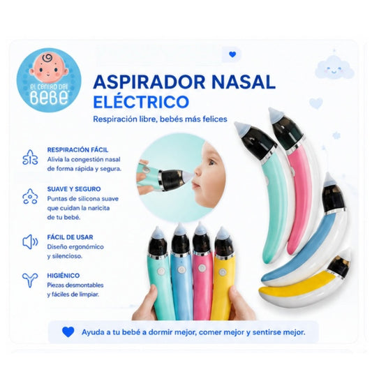 Aspirador Nasal Eléctrico para Bebé