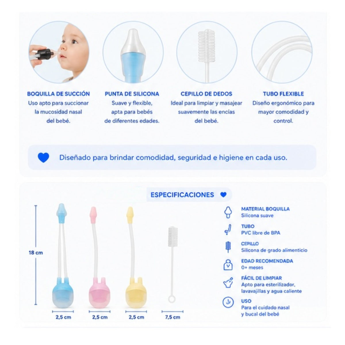 Aspirador Nasal Manual con Cepillo - imagen 3