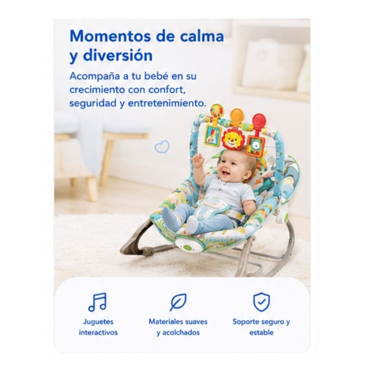Mecedora Rocker para Bebé con Juguetes - imagen 3