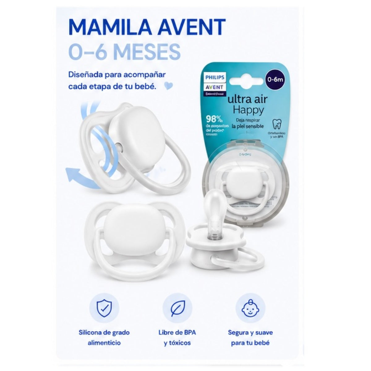 Chupo Philips Avent Ultra Air 0-6 Meses