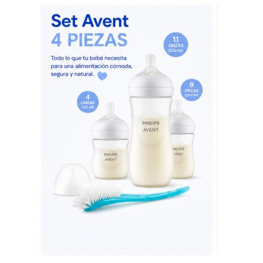 Set Philips Avent Natural Response 4 Piezas