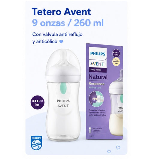 Tetero Philips Avent Natural Response AirFree 9 oz (260 ml)