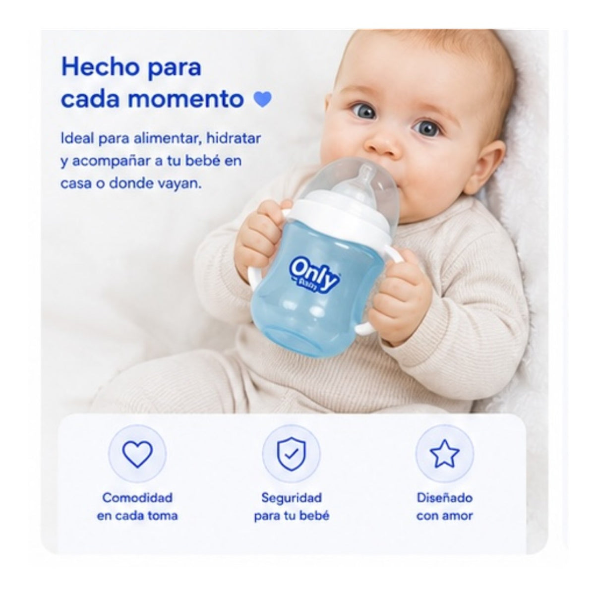 Tetero Only Baby con Agarraderas 4 oz - imagen 3