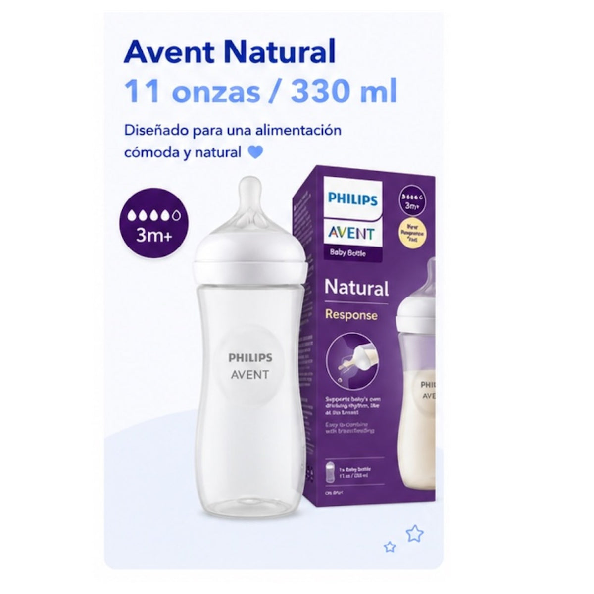 Tetero Philips Avent Natural Response 11 oz (330 ml)