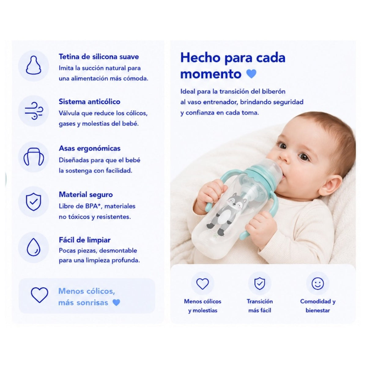 Tetero Infantec con Agarraderas 8 oz (240 ml) - imagen 2