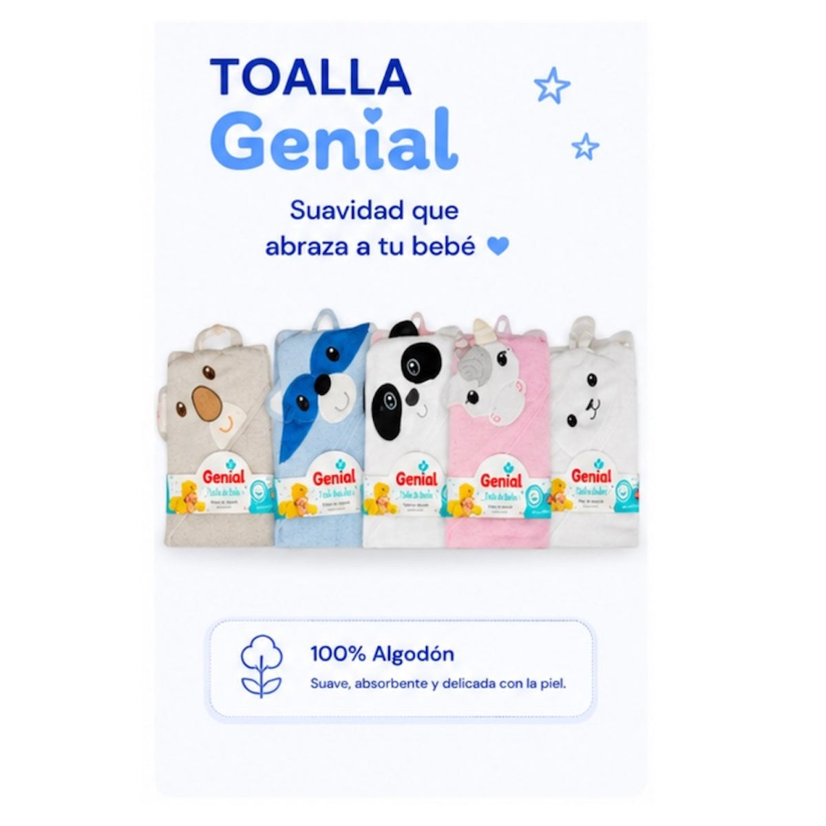 Toalla con Capucha Genial