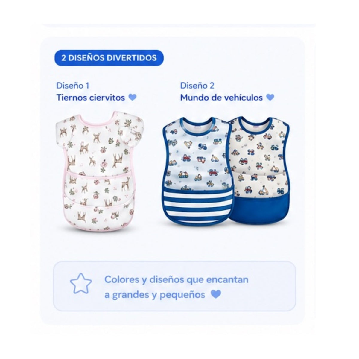 Baberos de Tela Impermeables Set x3 - imagen 2