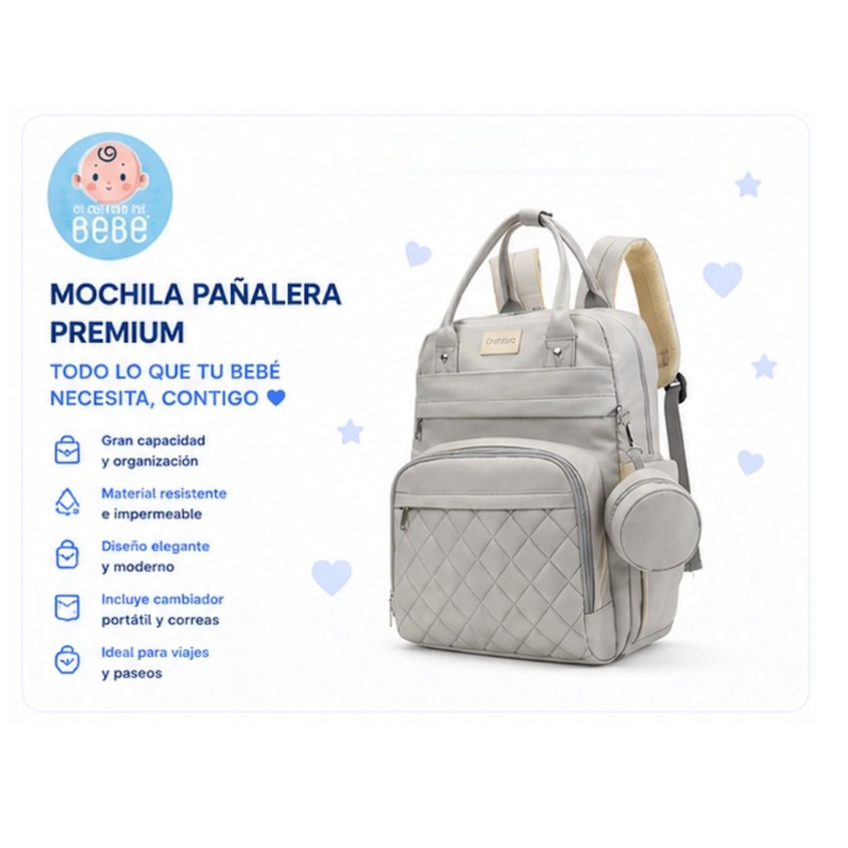 Mochila Pañalera Premium